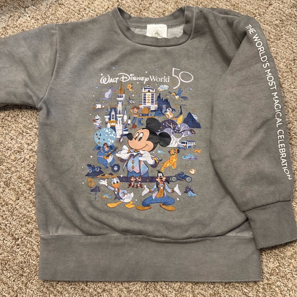 Mickey Mouse and Friends Sweatshirt for Kids – 50th Anniversary XS